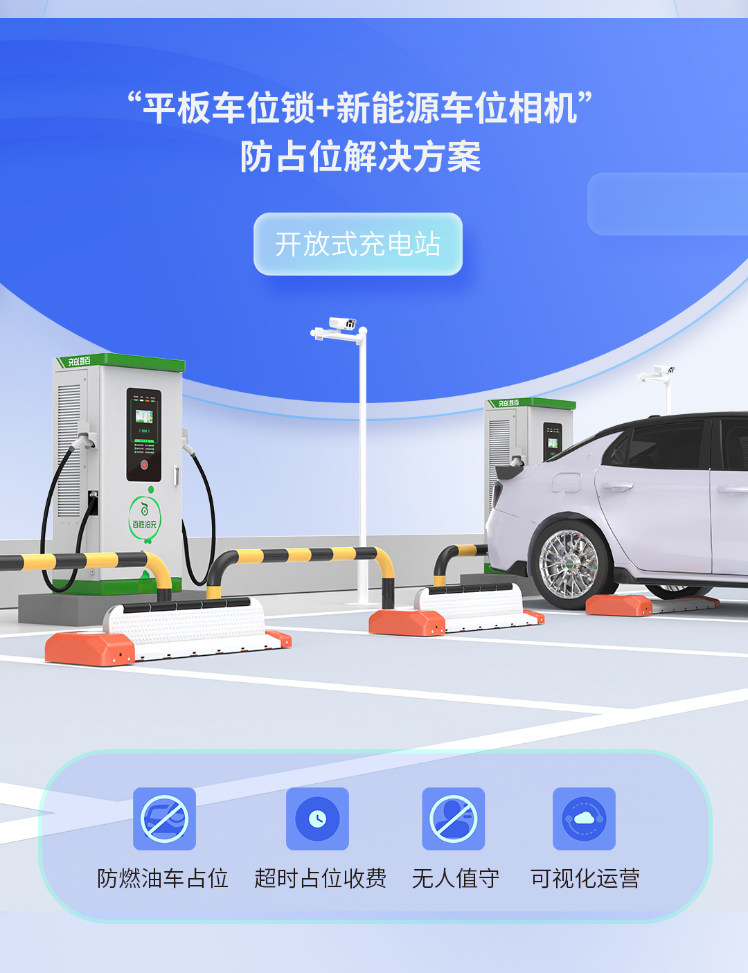 車位高周轉，營收增兩成！百勝充電站防占位解決方案助力高效運營